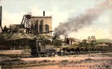 [Quartz train passing Waihi G.M.Co's No.5 Shaft]